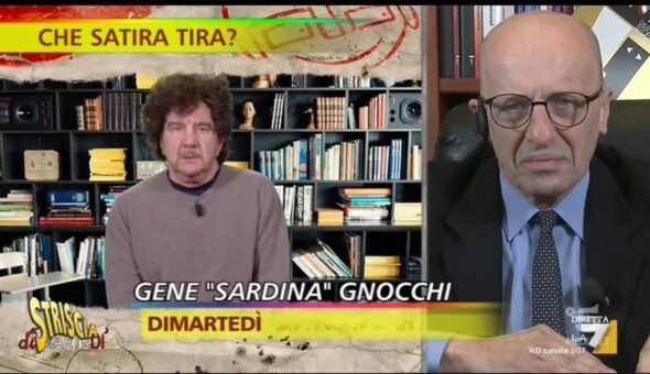 Gene Gnocchi in versione sardina