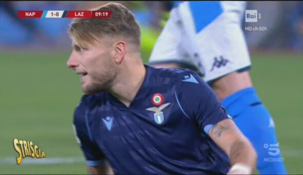 Lo scivolone di Immobile su rigore