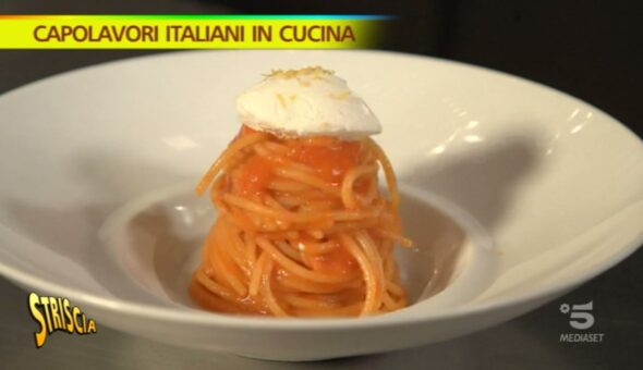 Gli Spaghetti al Pomodoro dello Chef Elio Sironi a Striscia