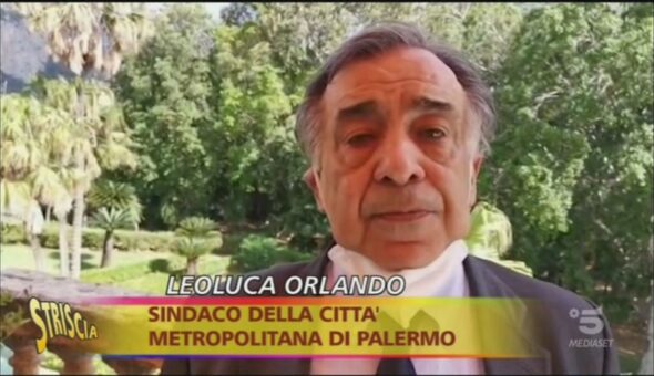 Mascherine abbandonate a Palermo, la promessa di Orlando