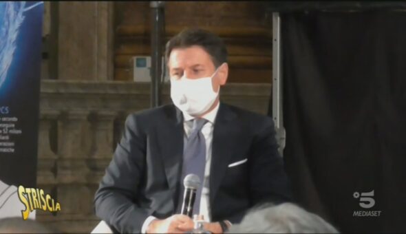 L'arrivo di Giuseppe Conte a Genova