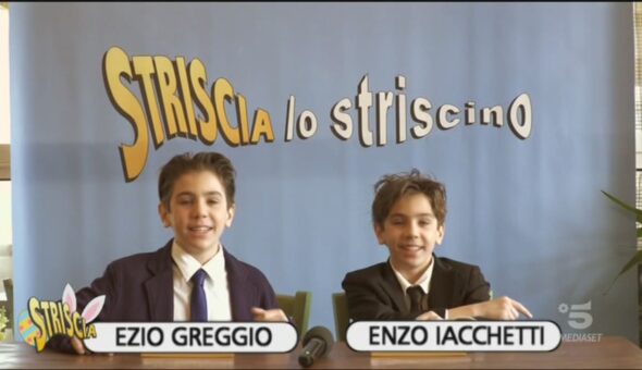 Boscoborgo e i bimbi di Striscia lo striscino