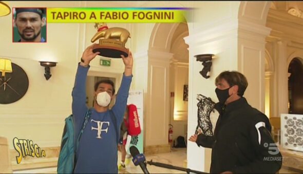 Fabio Fognini fuori dagli Atp di Roma, arriva il Tapiro d'oro dell'anno