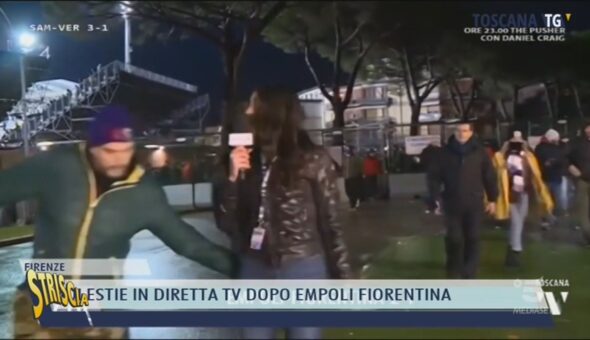 Greta Beccaglia molestata in diretta tv