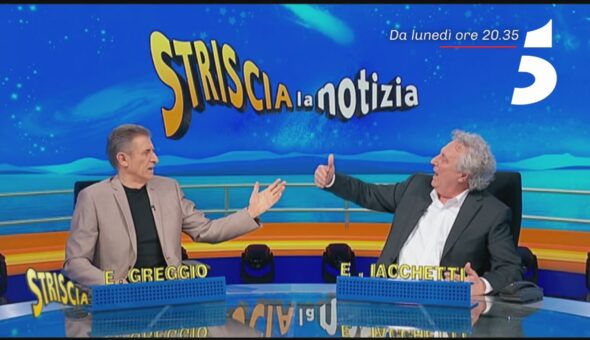 A Striscia la Notizia tornano Ezio Greggio ed Enzo Iacchetti