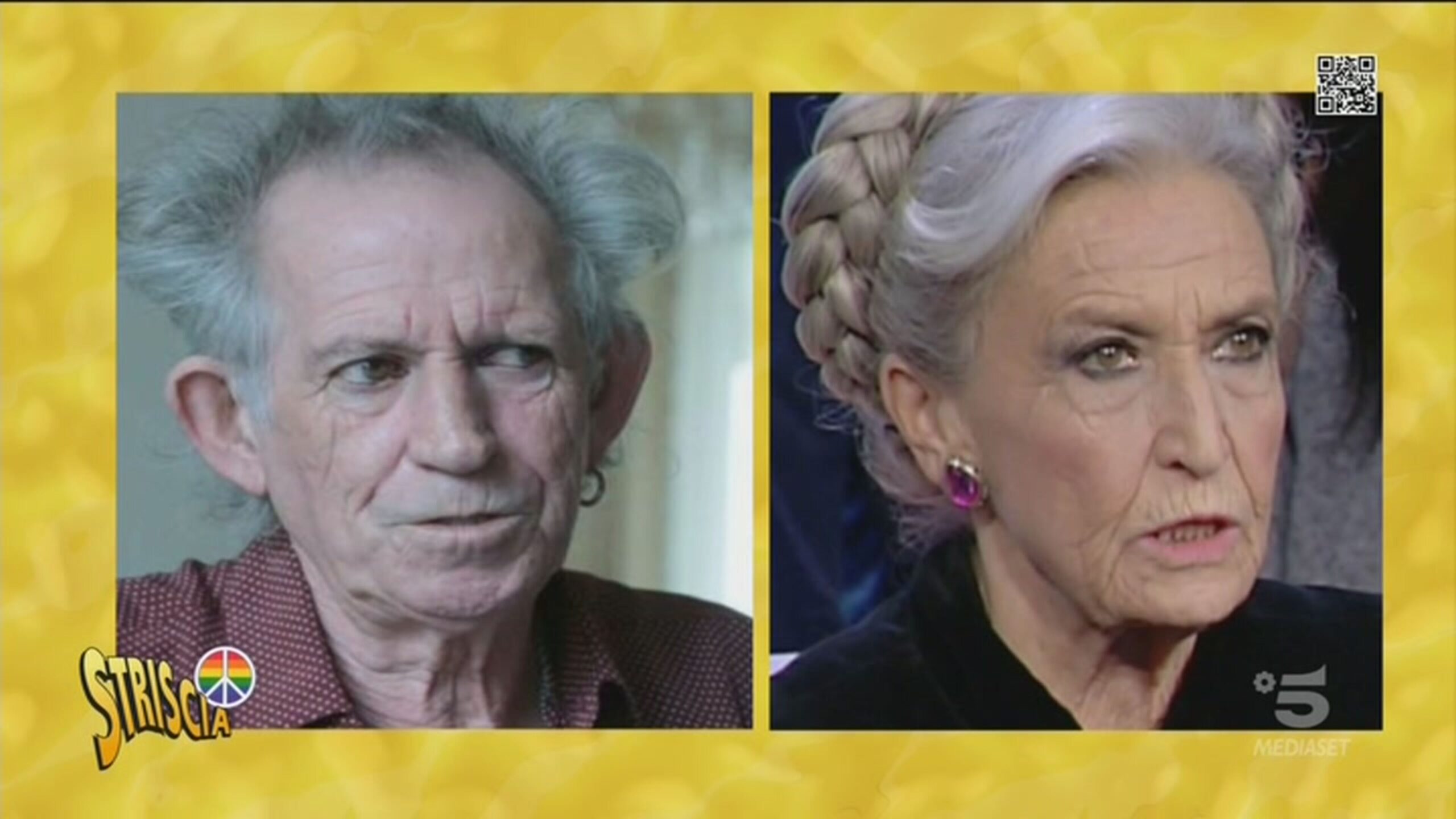 Keith Richards E Barbara Alberti Striscia La Notizia Keith Richards E Barbara Alberti Striscia La Notizia