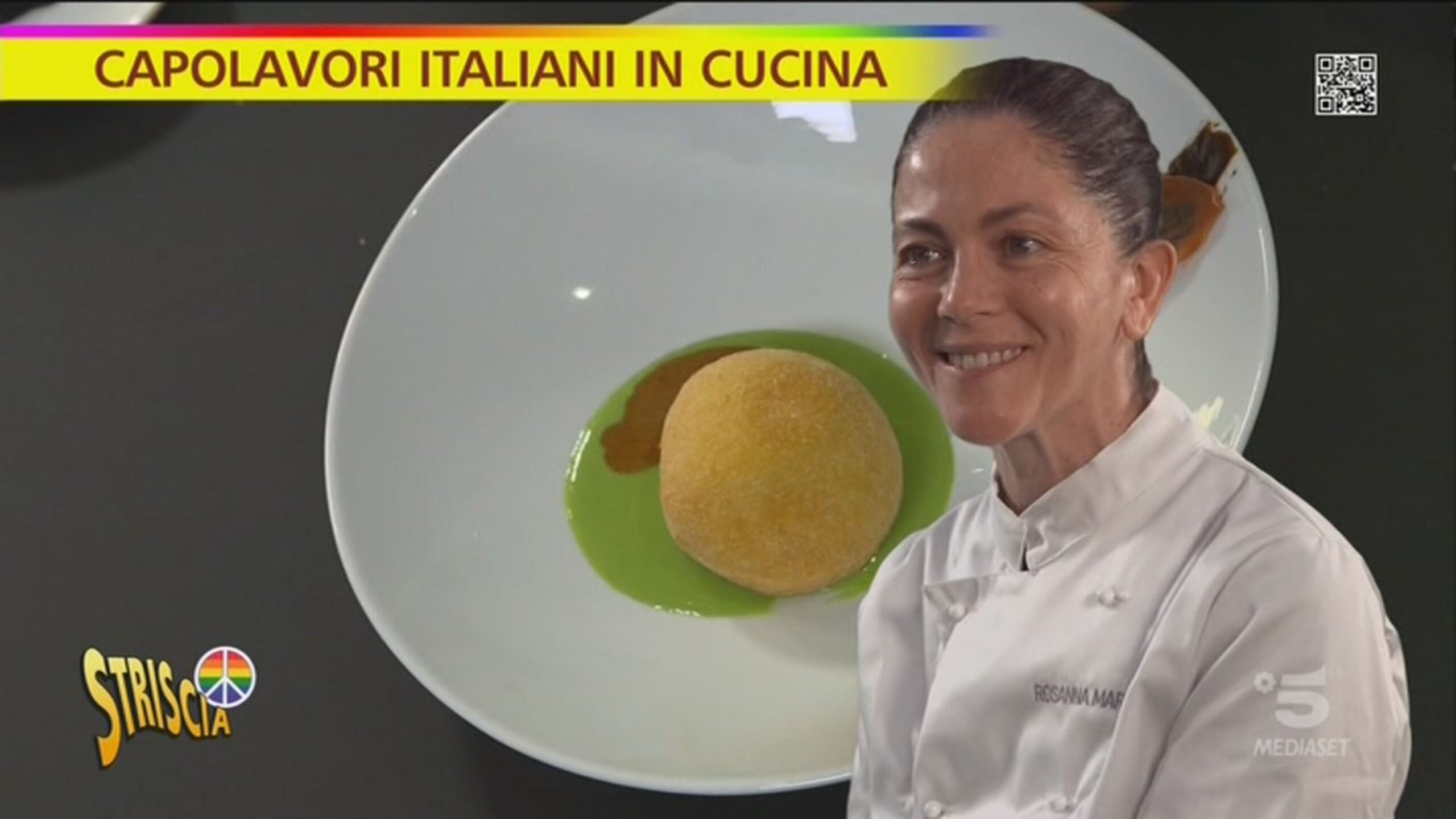 Capolavori italiani in cucina, la Palla di Mozzarella con tagliolini al basilico