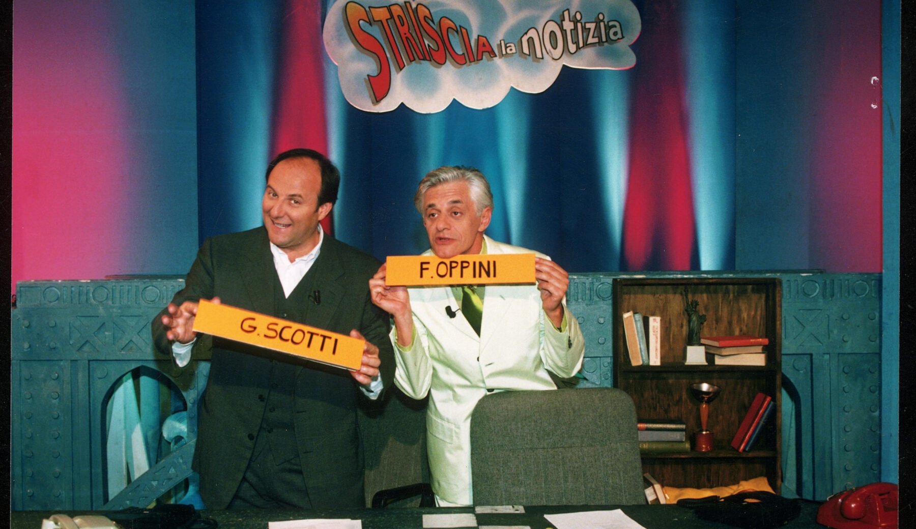 Gerry Scotti e Franco Oppini