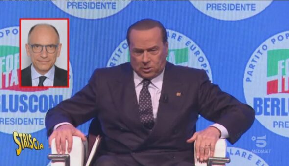 Berlusconi imita Letta, ma sembra il Gabibbo