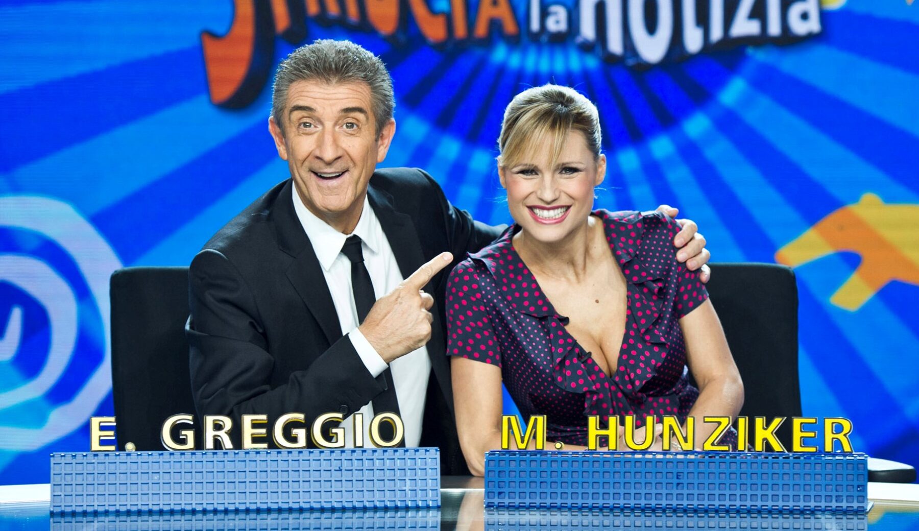 Ezio Greggio e Michelle Hunziker