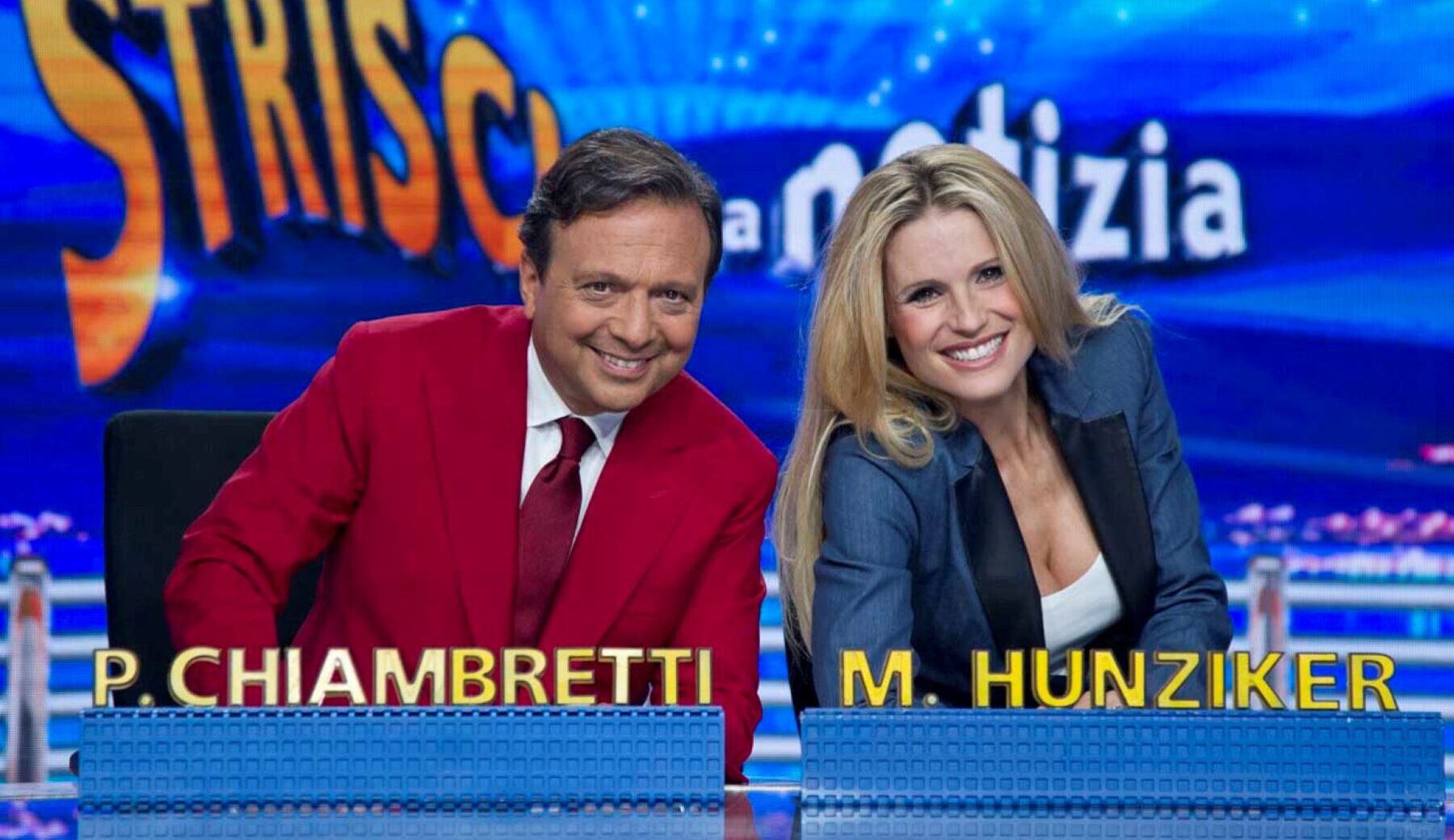 Piero Chiambretti e Michelle Hunziker