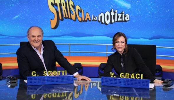 Gerry Scotti e Valeria Graci