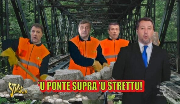 Salvini e il ponte sullo stretto, la canzone