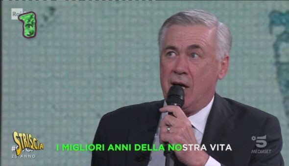 Carlo Ancelotti, la spaventosa esibizione da Fazio