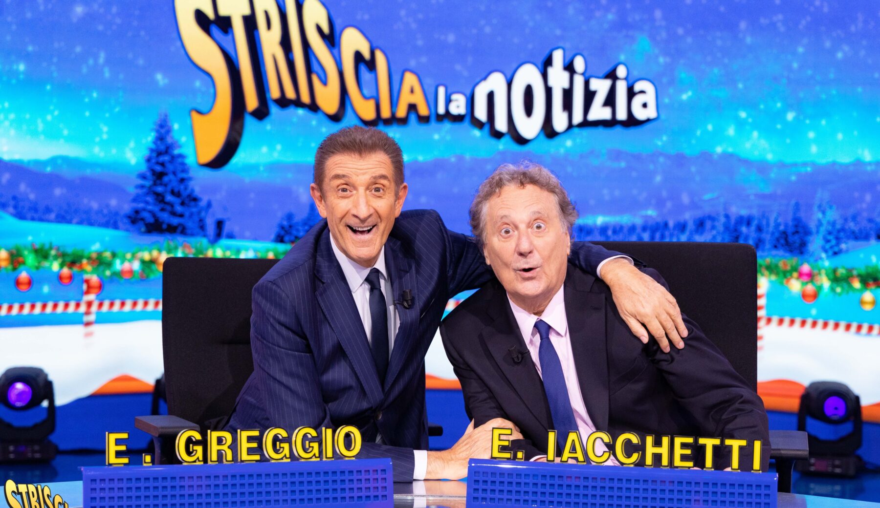 Record per il ritorno di Greggio e Iacchetti a Striscia: programma più visto della giornata con oltre 5.500.000 telespettatori