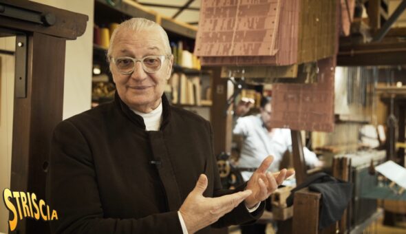 Stasera a Striscia, l'antica tessitura di Zoagli