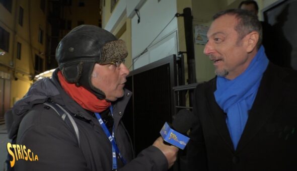 Stasera a Striscia Lucci sbarca a Sanremo 2023