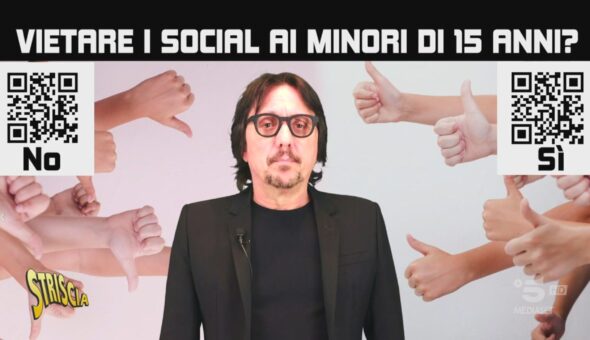 Vietare i social ai minori di 15 anni? Dite la vostra a Striscia