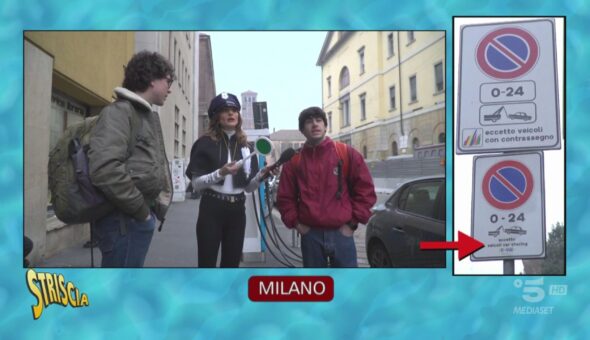 Divieto di sosta: a Milano cartelli discordanti sullo stesso palo