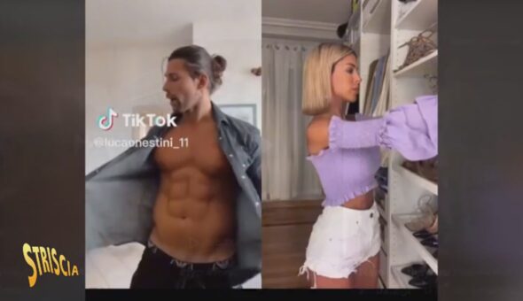Luca Onestini balla con Oriana Marzoli (su TikTok)
