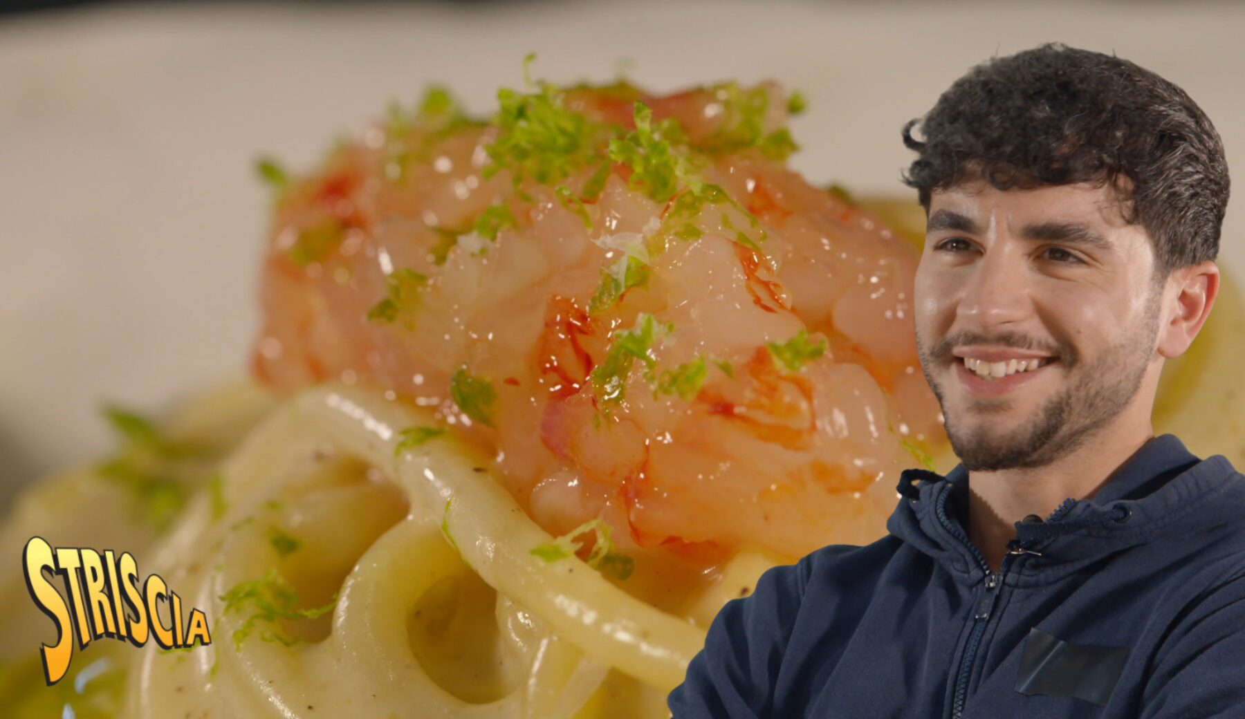 Oggi a Striscia, la “Cacio e pepe” di Michele Minchillo