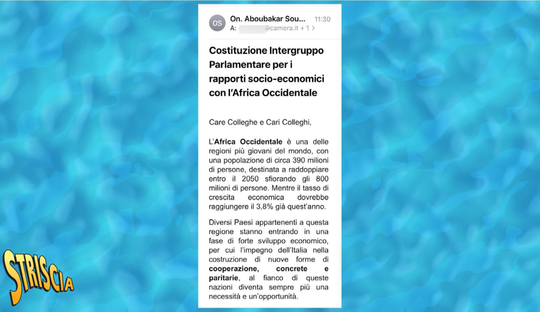 Oggi a Striscia, Soumahoro non molla ma rilancia: a capo di un intergruppo parlamentare per gli affari con l’Africa