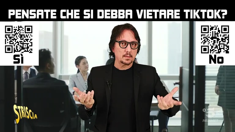 È giusto vietare TikTok? Dite la vostra con Striscia