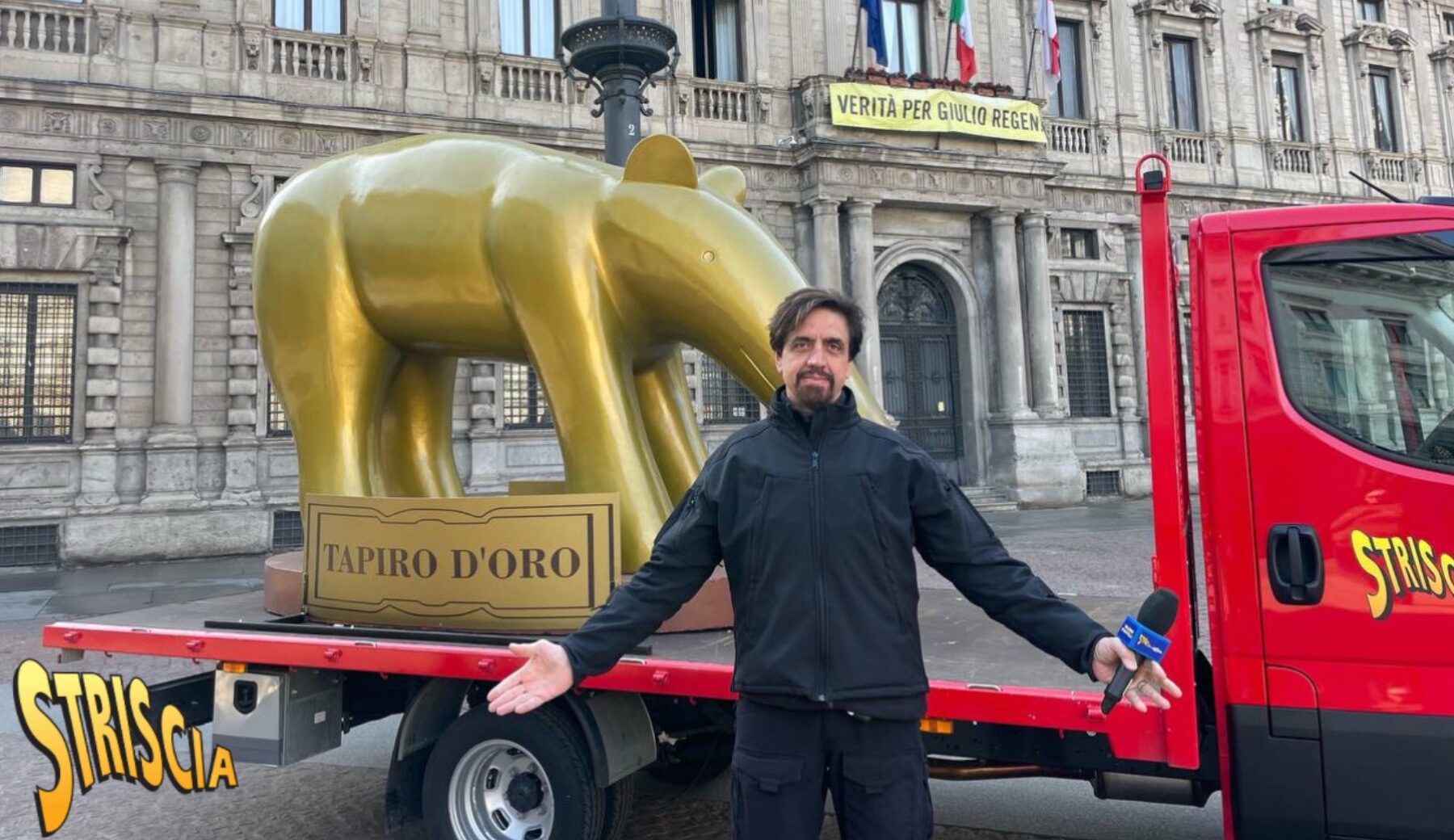 Tapiro d'oro gigante per Monica Romano, l'anticipazione - Striscia