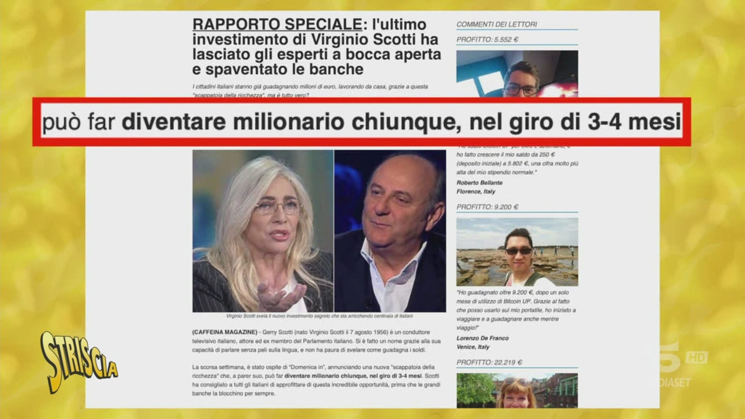 Diventa ricco con i Vip: come fermare la pubblicità ingannevole