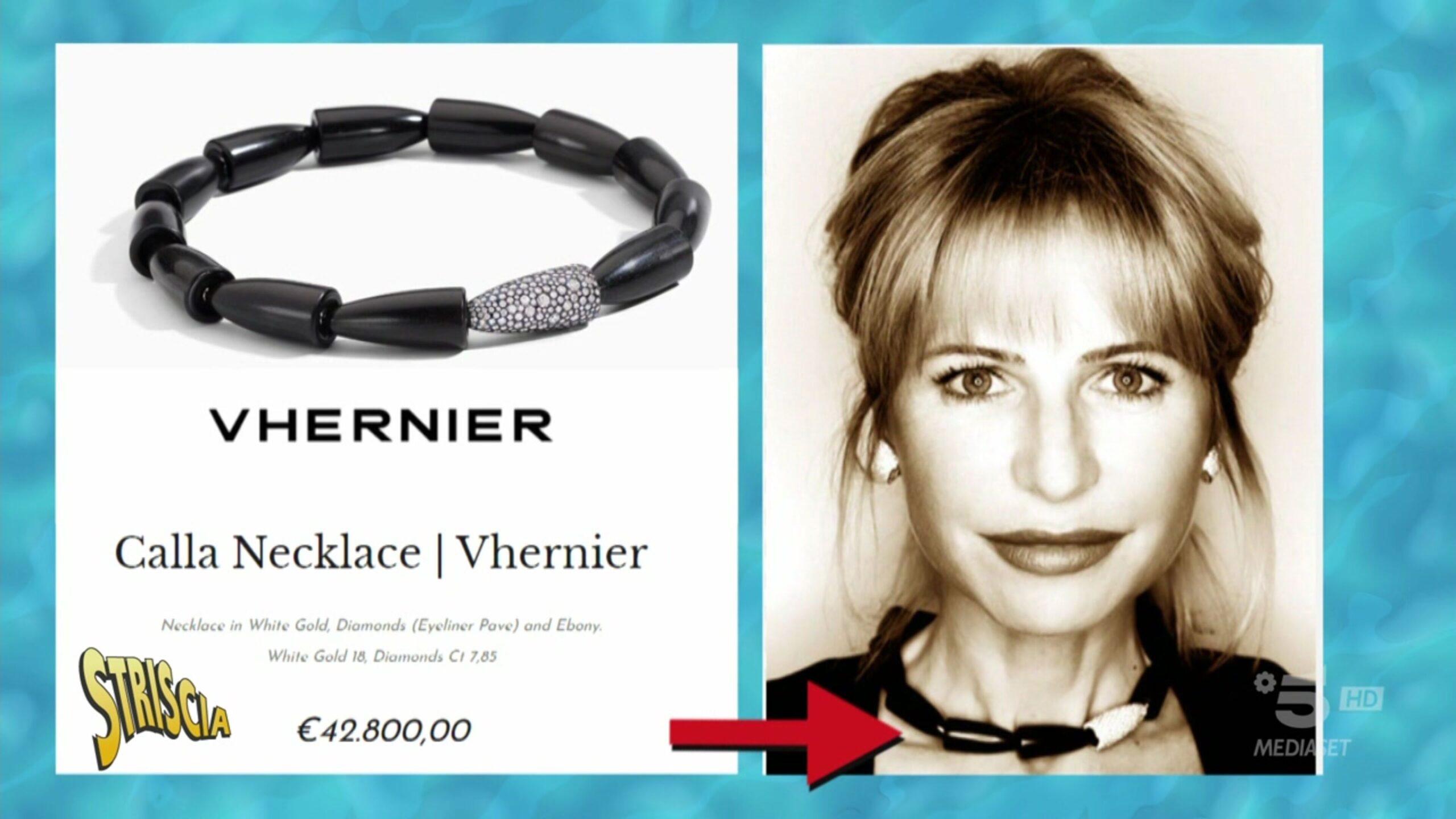 Lilli Gruber su La7 con orecchini e collane anche oltre i 40.000 euro