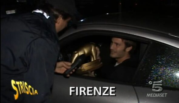 Alberto Gilardino e la doppietta a Striscia: Tapiro e Gongolo