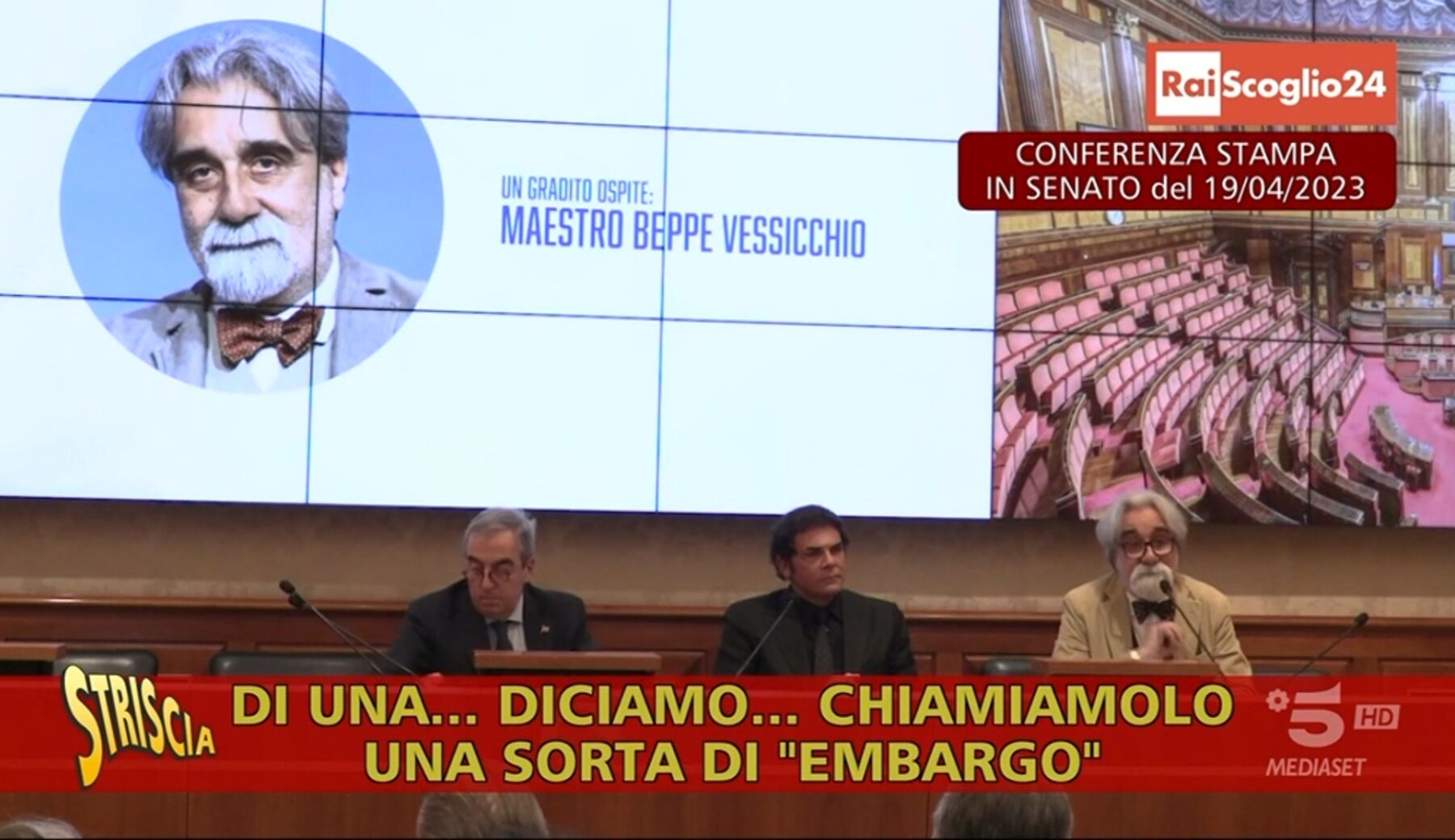 Diritti connessi, Vessicchio vince, la Rai deve pagare. I servizi di Striscia