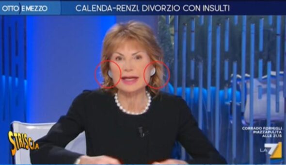 41.300 euro, come il costo degli orecchini sfoggiati in tv da Lilli Gruber