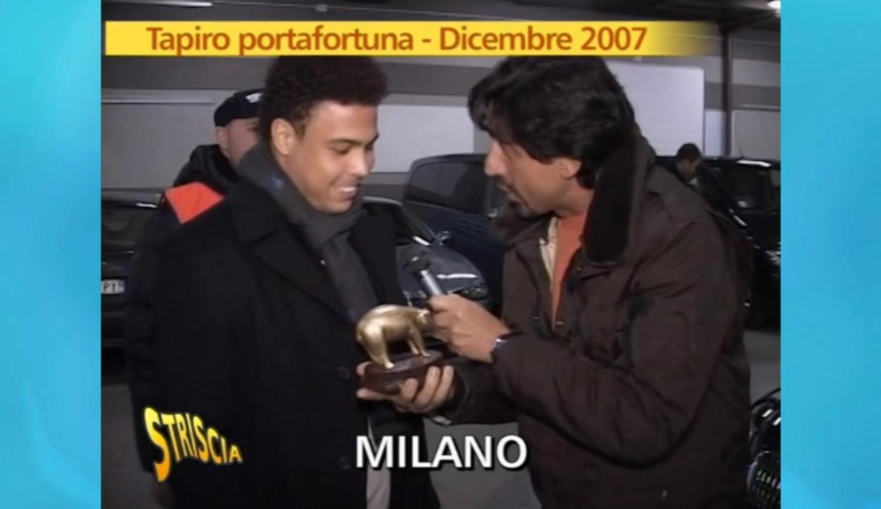 Uno dei Tapiri a Ronaldo indossava la parrucca