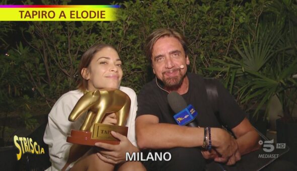 Il Tapiro d'oro a Elodie desnuda