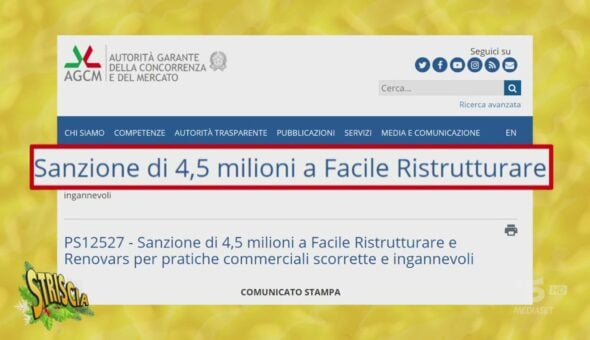 Sanzione di 4,5 milioni di euro a Facile Ristrutturare