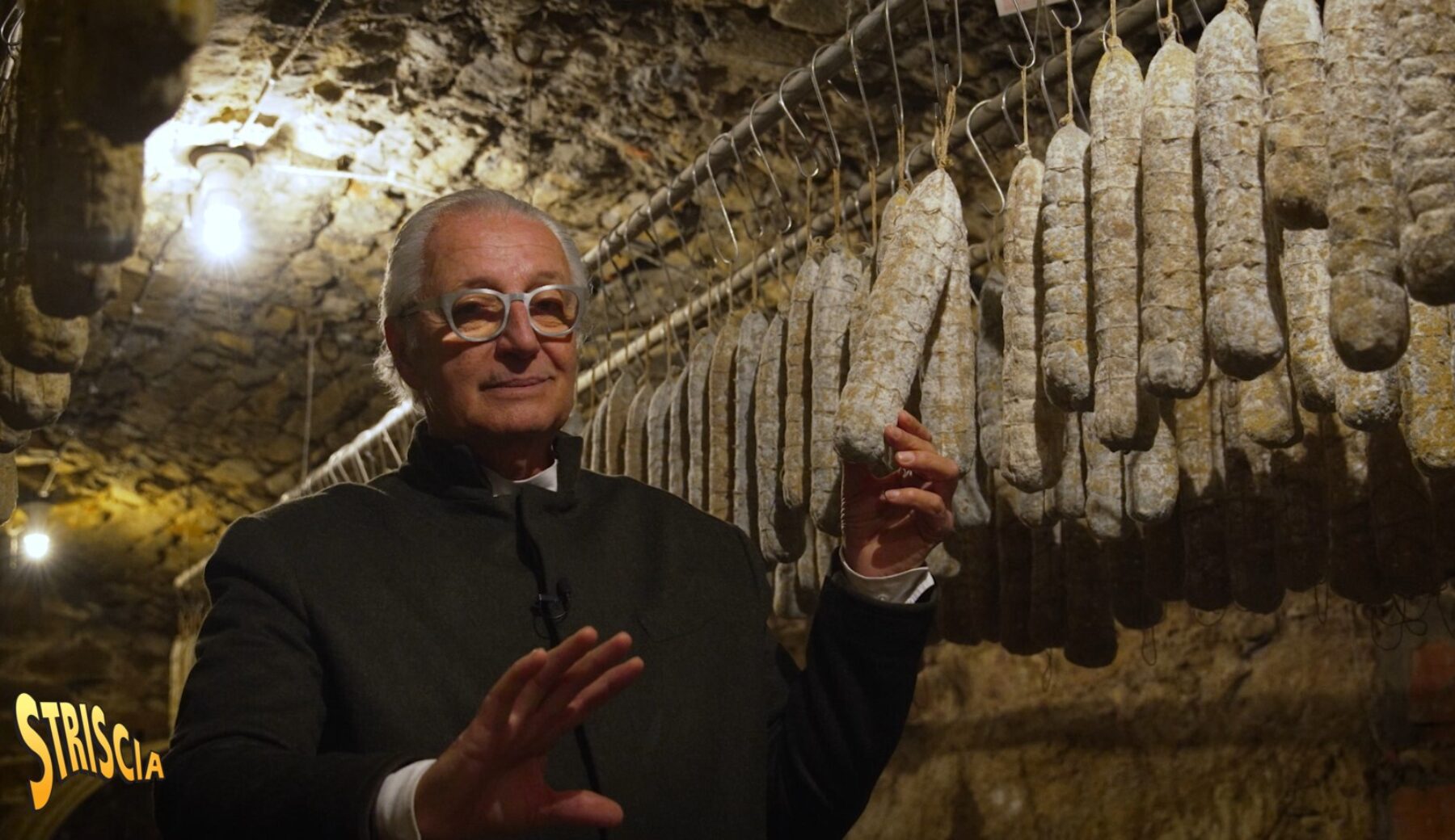 Stasera a Striscia, Davide Rampello e il Salame Nobile del Giarolo