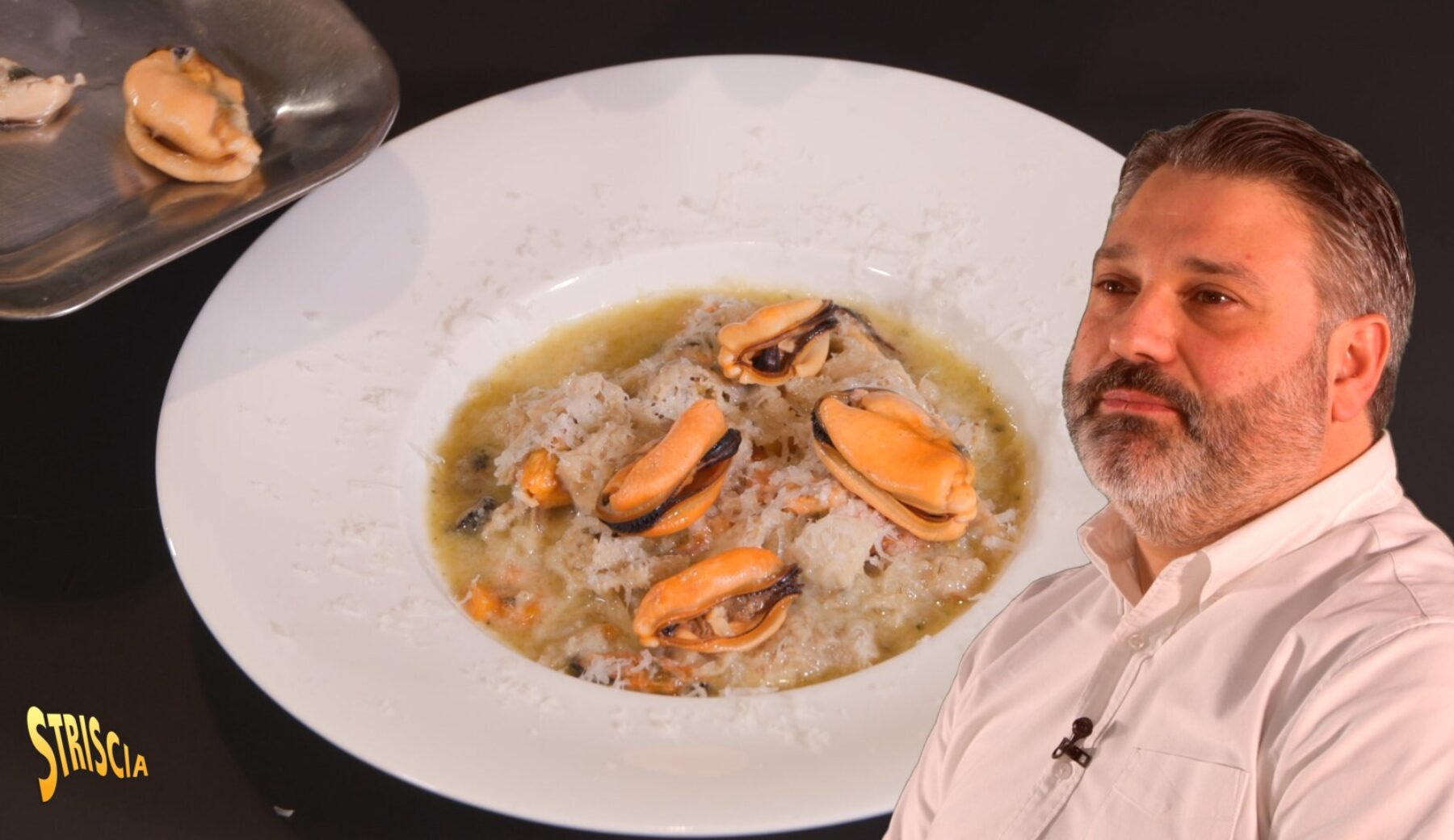 Oggi a Striscia, la “Trippa, cozze e pecorino” di Vladimiro Poma