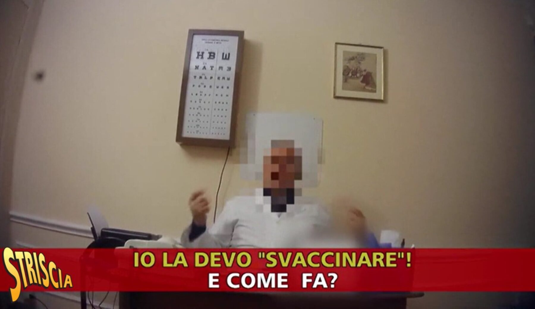 Oggi a Striscia, il medico complottista che “svaccina” i pazienti