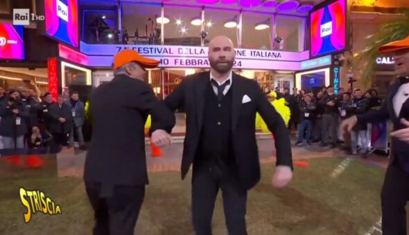 Sanremo, Il ballo del qua qua di Travolta era sponsorizzato?