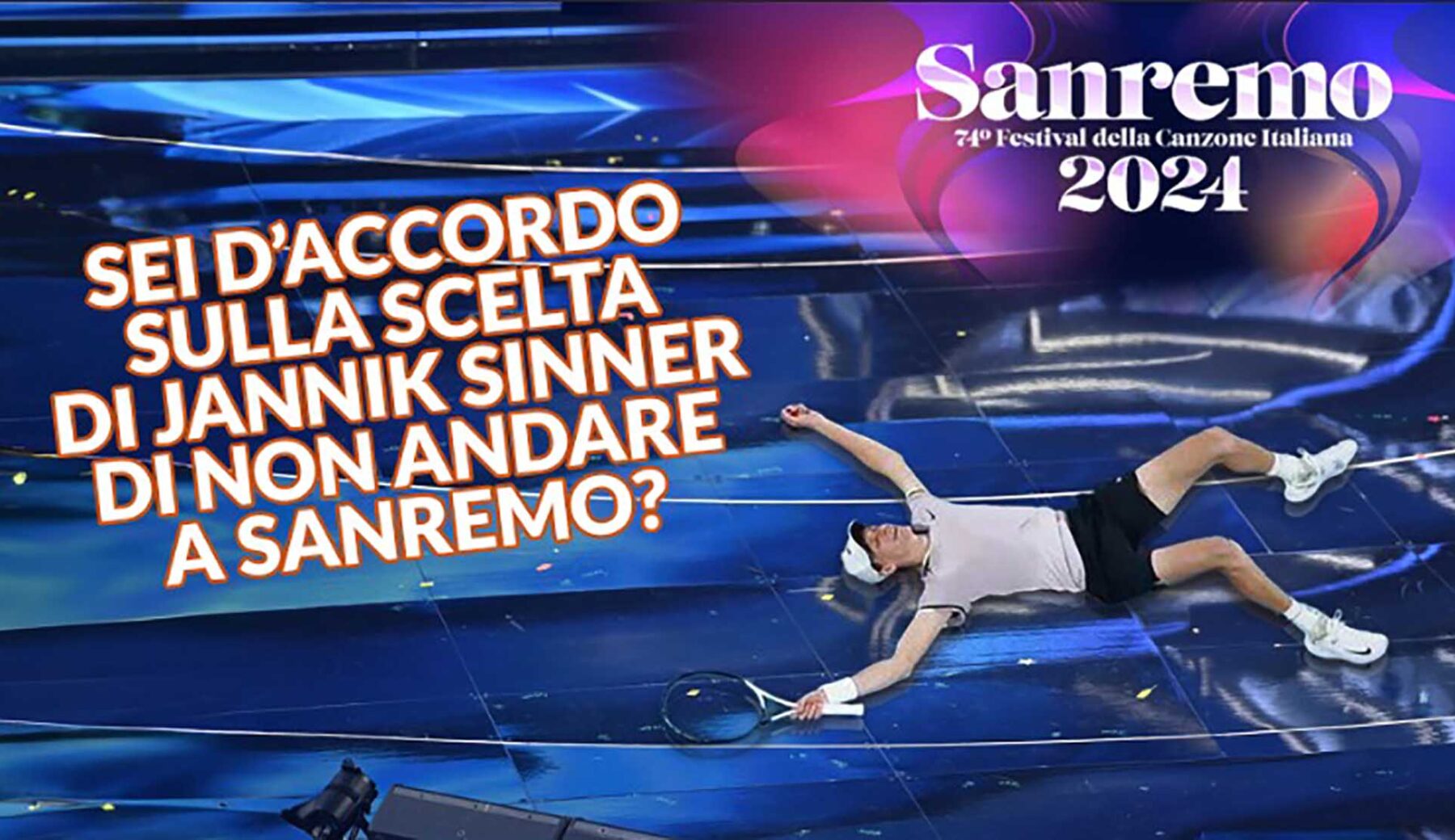 Jannik Sinner ha detto no a Sanremo. Ha fatto bene? I risultati del nostro sondaggio