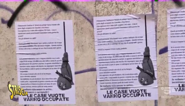 Roma, quartiere Don Bosco, per Striscia manifesti intimidatori