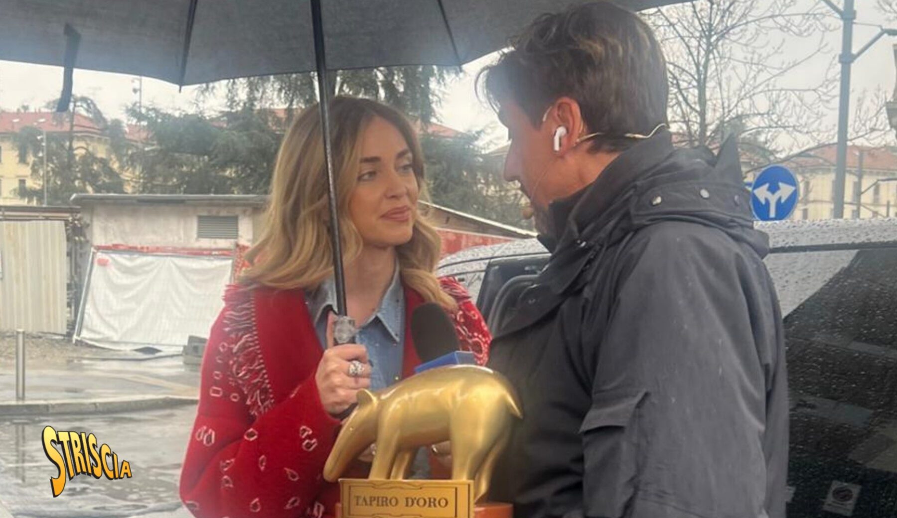 Stasera a Striscia, Tapiro d’oro a Chiara Ferragni: «Non ho abbandonato Federico.  È un periodo molto doloroso»