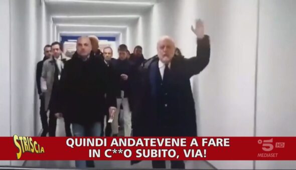 Napoli-Juventus, De Laurentiis fa gli onori di casa