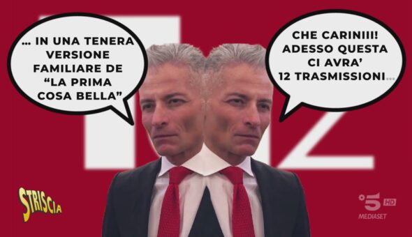 Fiorello, sua figlia e il giornalista del Tg2 dai due volti