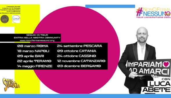 #NonCiFermaNessuno, riparte il tour motivazionale di Luca Abete