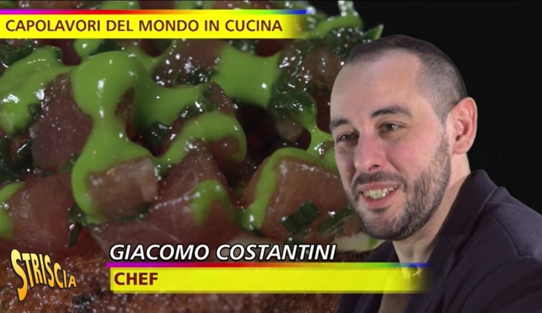 Stasera a Striscia la notizia nella rubrica “Capolavori del mondo in cucina” lo “Shokupan di tonno” di Giacomo Costantini