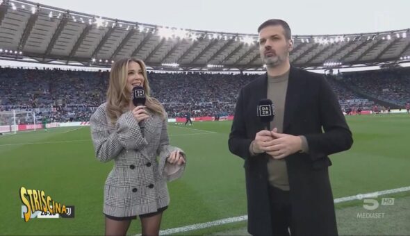 Juventus-Lazio: Diletta Leotta sogna, Max Allegri scalcia