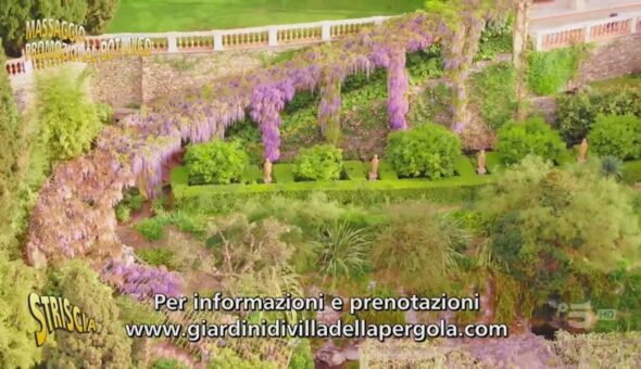 Giardini di Villa della Pergola ad Alassio: tunnel e cascate di glicini