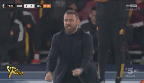 Striscia lo striscione, l'audio inedito dello sfogo di De Rossi